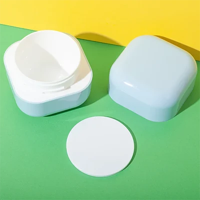 tarro Cuadrado de PP para Cremas 30 g 50 g con Tapa Interior
