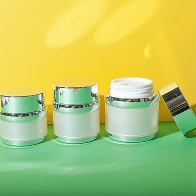tarro de Acrílico Mate Metalizado para Cremas 15 g 30 g 50 g