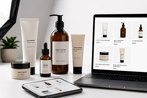 Visibilidad de un envase cosmético en comercio electrónico Visibilidad de un envase cosmético en comercio electrónico