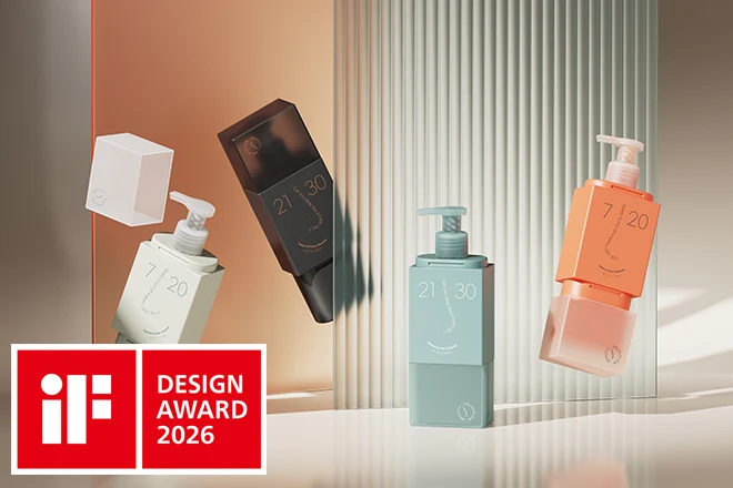 Botella dosificadora monomaterial de PP de 250 ml - iF Design Award
