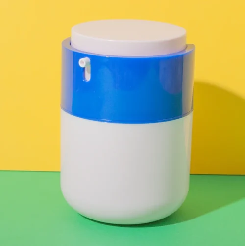 Tarro airless de ABS con bomba de bloqueo giratorio de 50 g - imagen 1