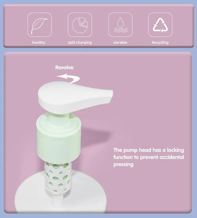 Mono-material Plastic 28 410 Lotion Pump for Shampoo, Hand Sanitizer, etc - vista 2