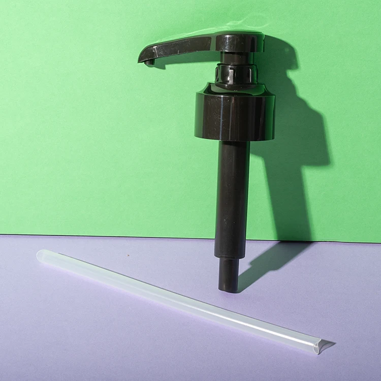 Bomba dosificadora de 10 ml para sirope, compatible con cuellos universales — detalle del cabezal