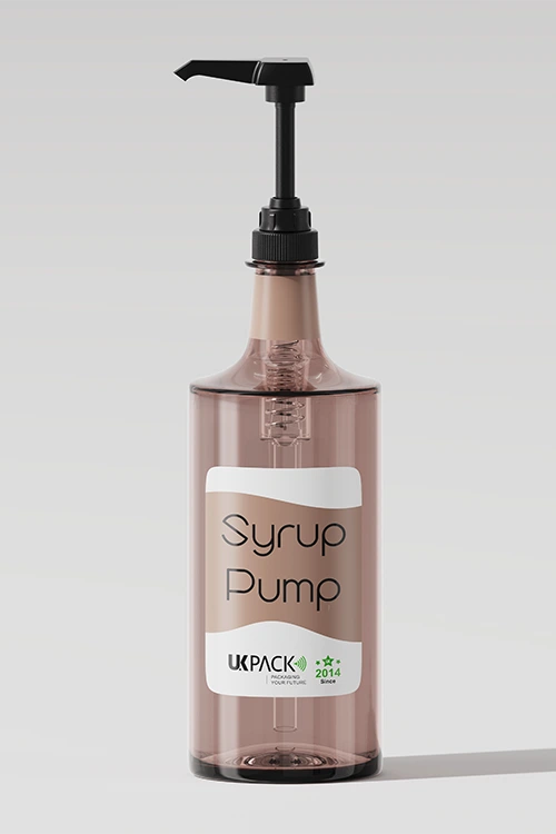 Bomba dosificadora de sirope UKPACK con botella Bomba dosificadora de sirope UKPACK con botella