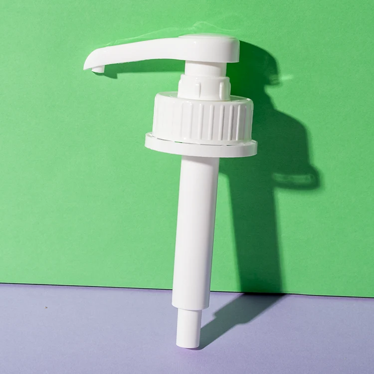 Bomba dosificadora inviolable de 10 ml para sirope, rosca 43/410 — detalle del cuello