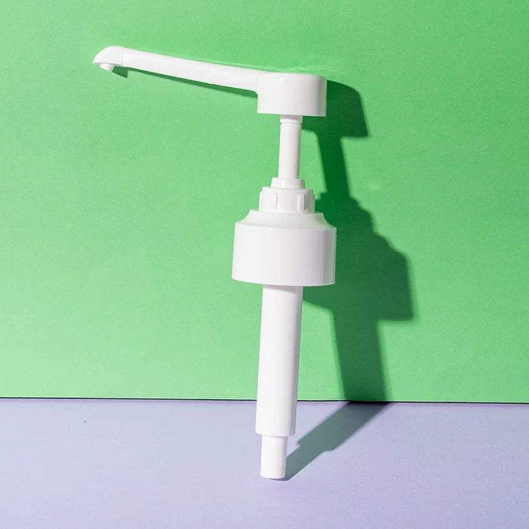 Bomba dosificadora MD de 5 ml para sirope, compatible con cuellos universales — vista lateral