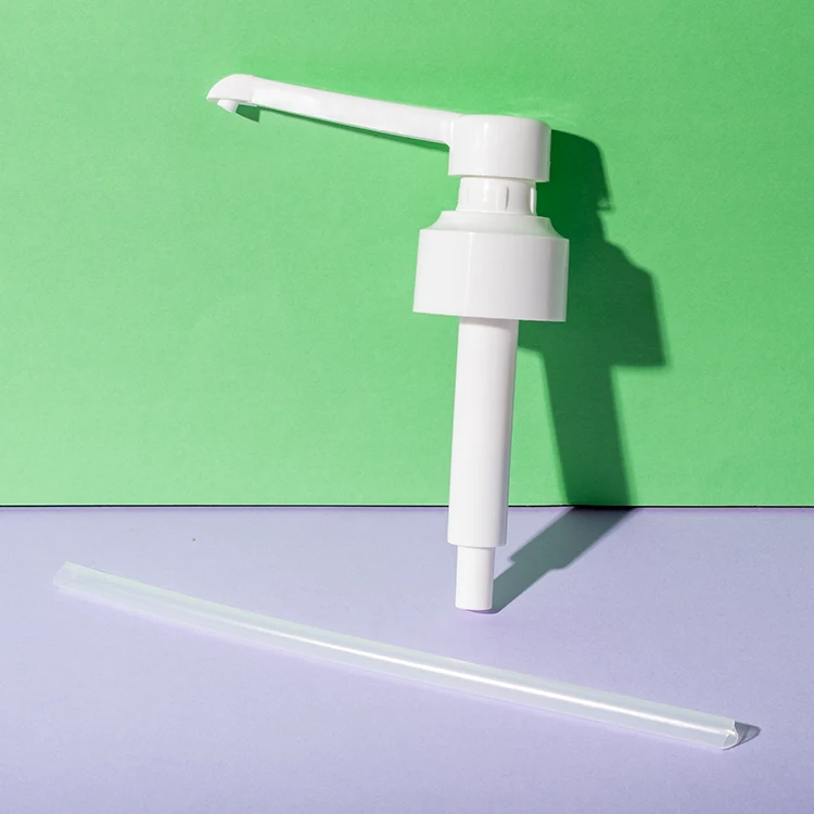 Bomba dosificadora MD de 5 ml para sirope, compatible con cuellos universales — detalle del cabezal