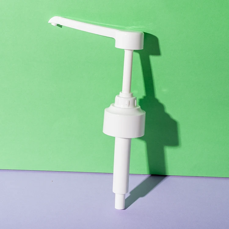 Bomba dosificadora MD de 8 ml para sirope, compatible con cuellos universales — vista lateral