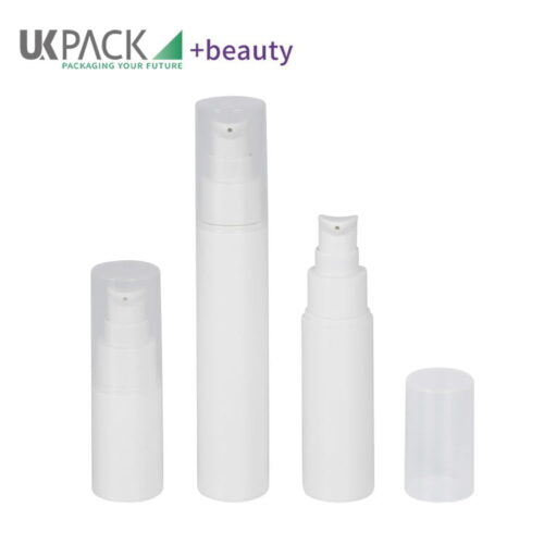 Botella airless blanca con bomba de 15 ml - imagen 1