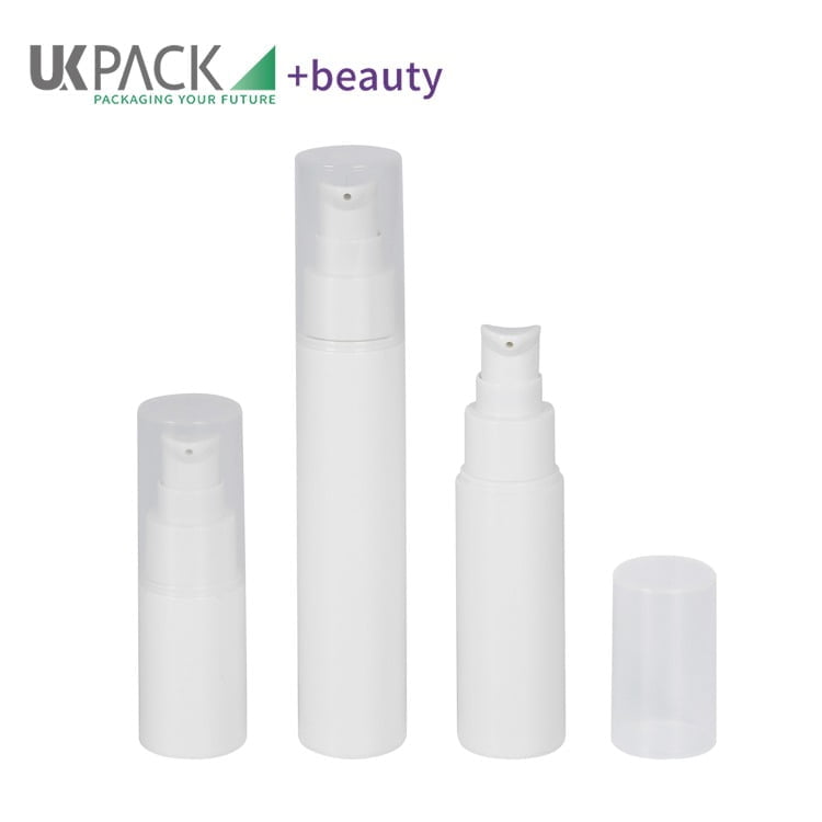 Botella airless blanca con bomba de 15 ml - imagen 1