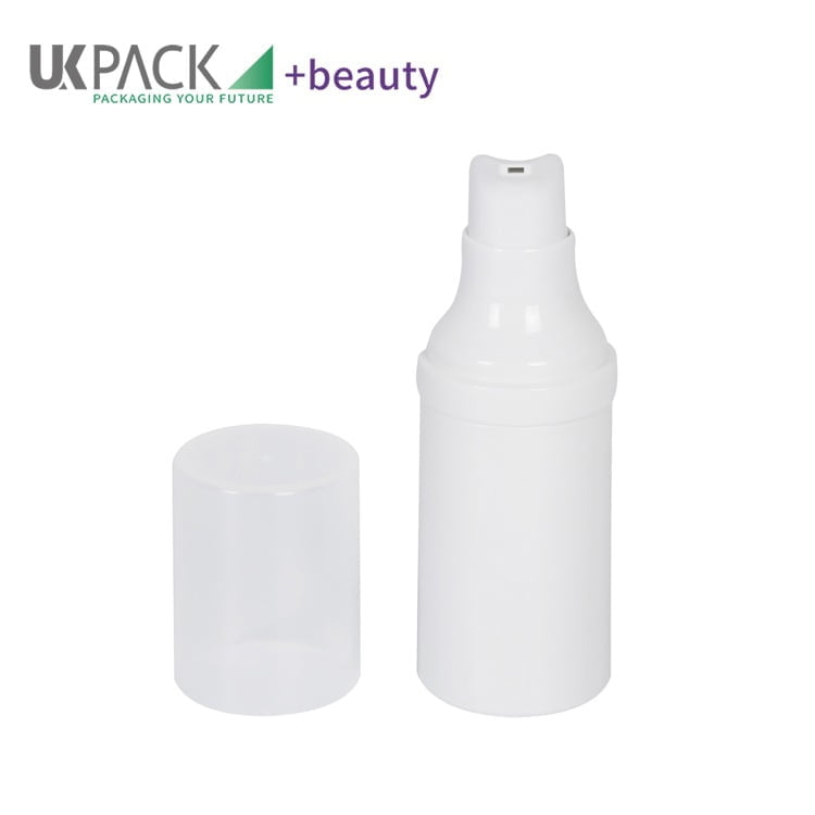 Botella airless blanca con bomba de 15 ml, 20 ml, 25 ml y 30 ml - imagen 5