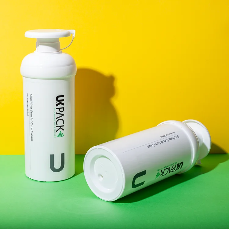 Botella airless con bomba de 500 ml — detalle de componentes — imagen 2