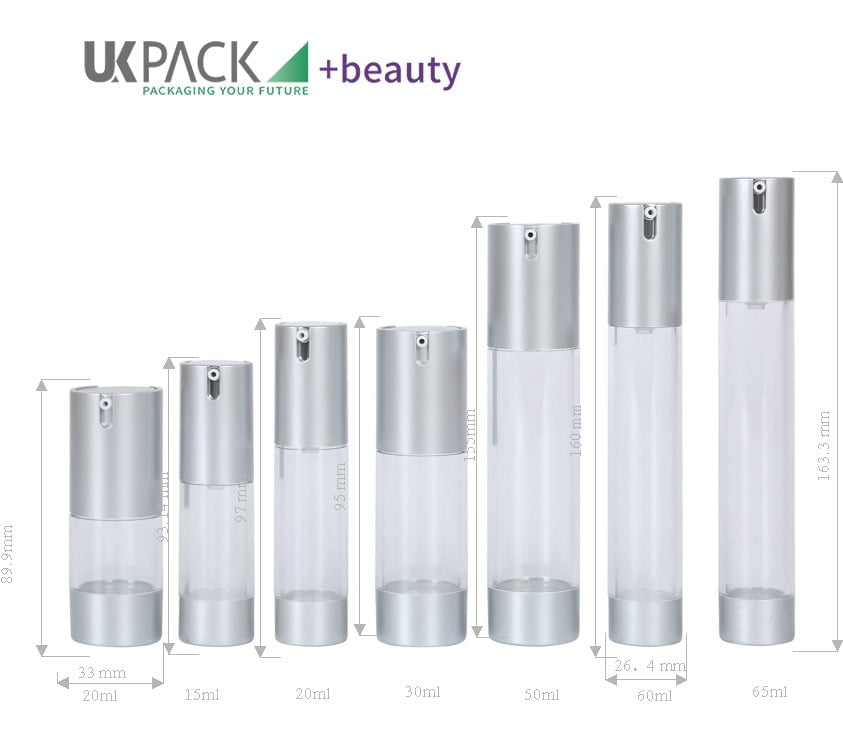 Botella airless cosmética de AS con bomba de 15 ml, 20 ml, 30 ml, 35 ml y 50 ml - imagen 8