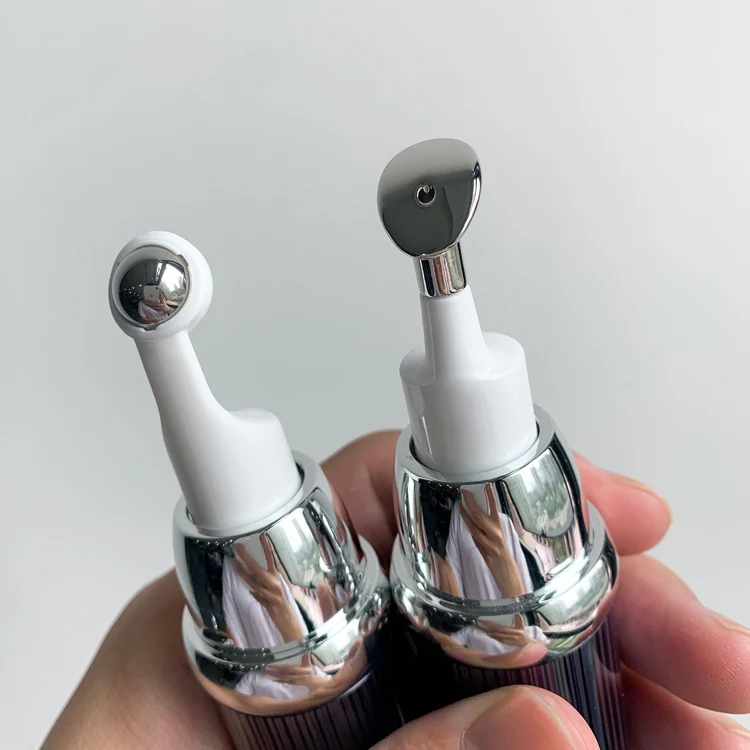 15ml Airless Eye Cream Bottle With Metal Massager Tip - vista 4