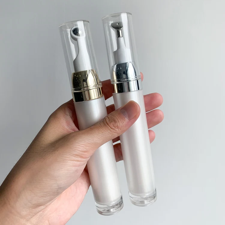 15ml Airless Eye Cream Bottle With Metal Massager Tip - vista 5