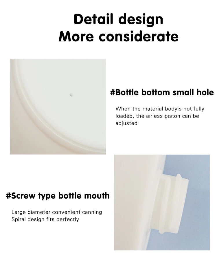 Replaceable PP Airless Pump Bottle 50ml - vista 3