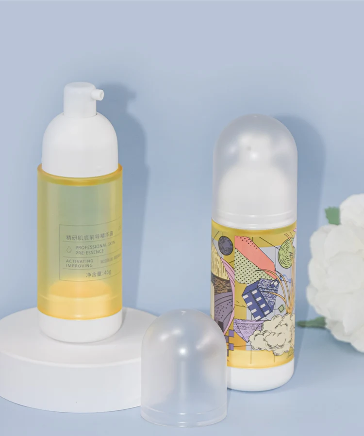 PP AS Plastic 45ml Airless Pump Bottle With Matte Surface - vista 8