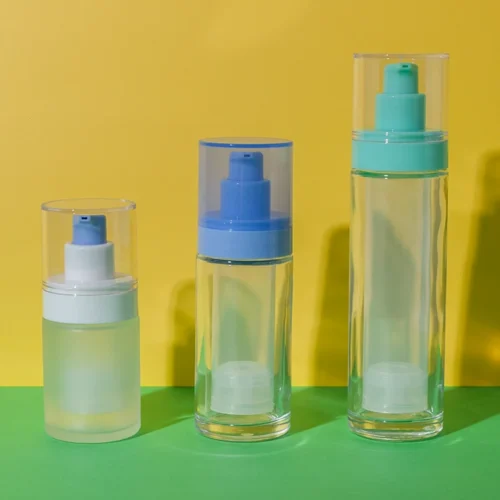 Refillable Glass Airless Pump Bottles 15ML 30ML 50ML - vista 1