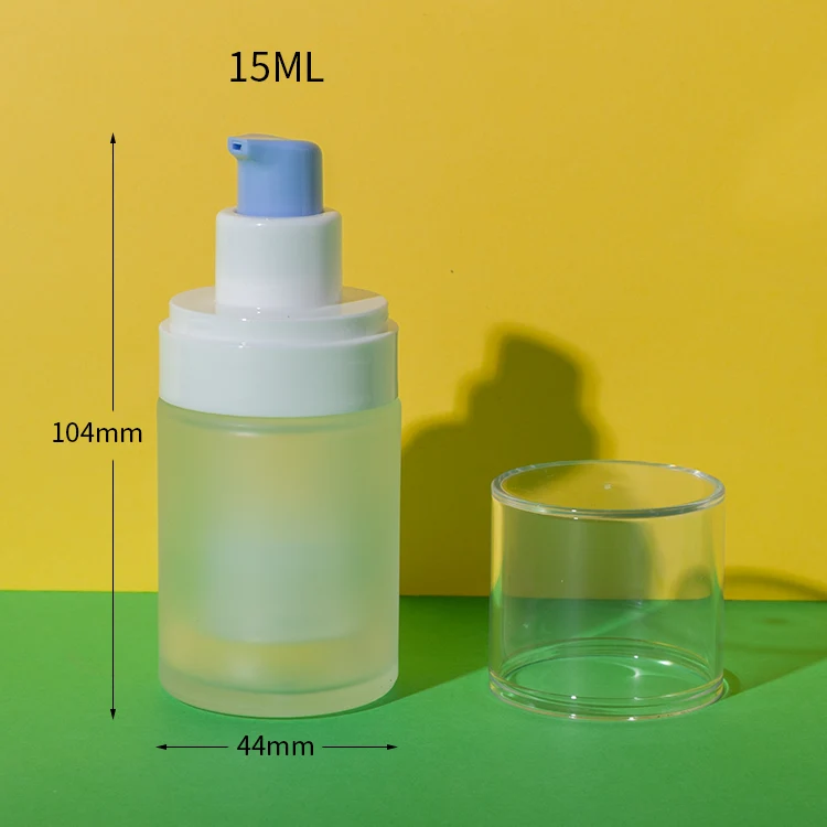 Refillable Glass Airless Pump Bottles 15ML 30ML 50ML - vista 2