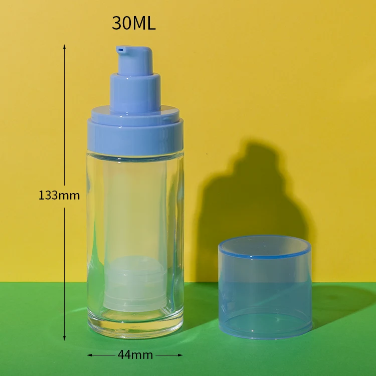 Refillable Glass Airless Pump Bottles 15ML 30ML 50ML - vista 3