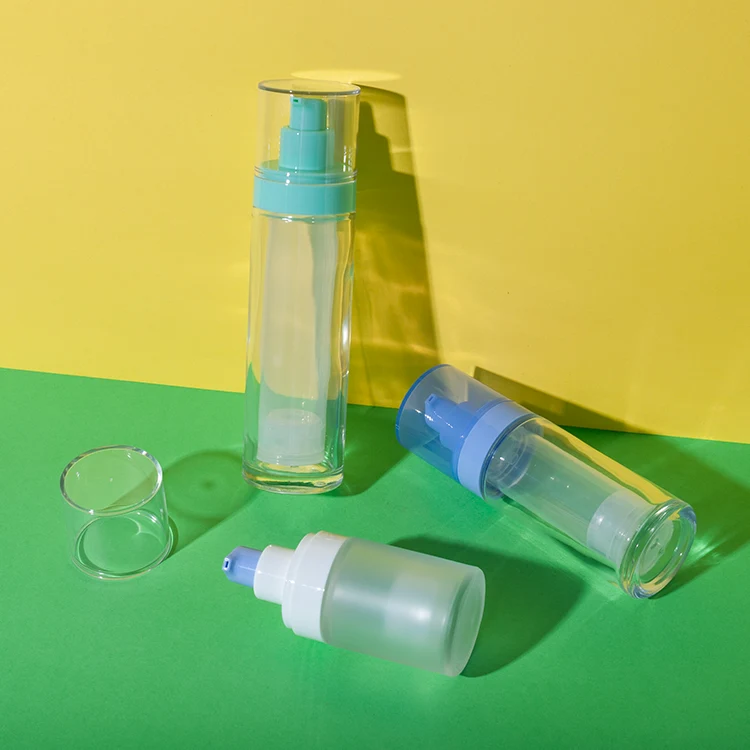 Refillable Glass Airless Pump Bottles 15ML 30ML 50ML - vista 6