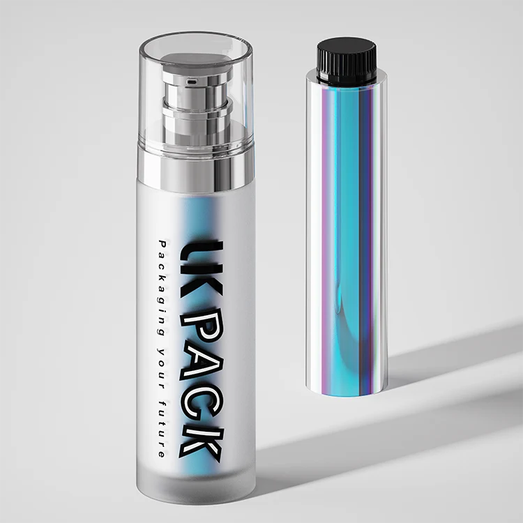 Botella airless de vidrio recargable – 1 eco friendly Botella airless de vidrio recargable - 1