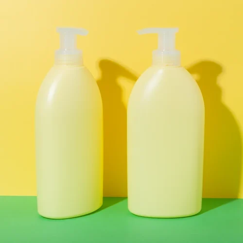 700ML HDPE Plastic Yellow Shampoo Bottle - vista 1