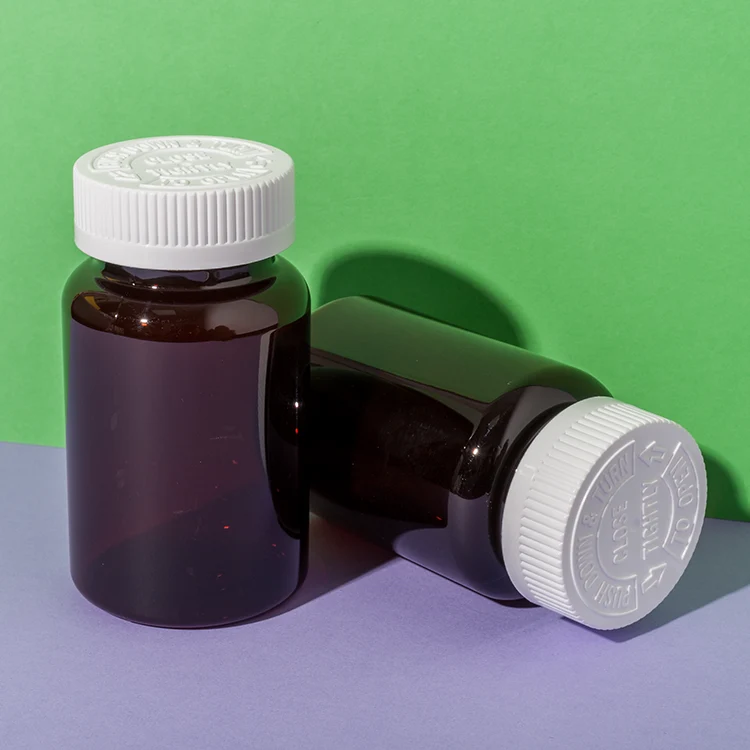 PET Plastic 200cc Pill Bottle with Child-Resistant Cap - vista 1