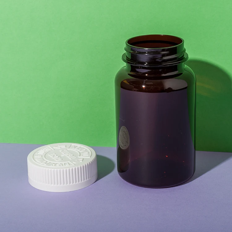 PET Plastic 200cc Pill Bottle with Child-Resistant Cap - vista 3