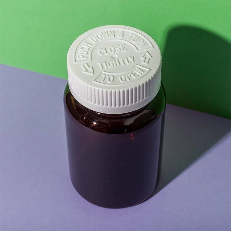 PET Plastic 200cc Pill Bottle with Child-Resistant Cap - vista 5