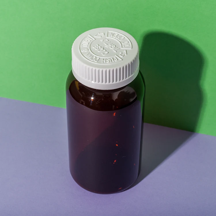 PET Plastic Amber 200cc Capsule Bottle - vista 5