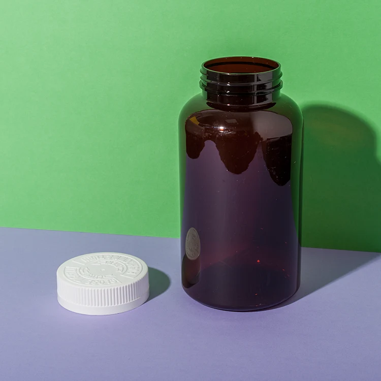 PET Plastic 625cc Omega-3 Capsules Bottle - vista 3