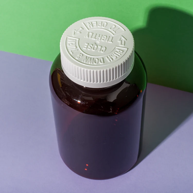 PET Plastic Amber 400cc Supplement Bottle - vista 5