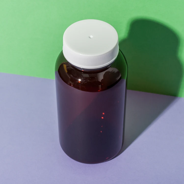 PET Plastic Amber Vitamin B Complex Bottle - vista 4