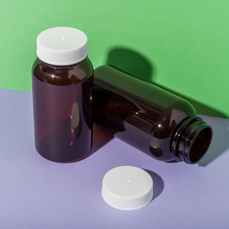 PET Plastic Amber Vitamin B Complex Bottle - vista 6