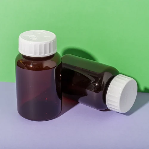 PET Plastic Amber Vitamin C Dark Bottle - vista 1