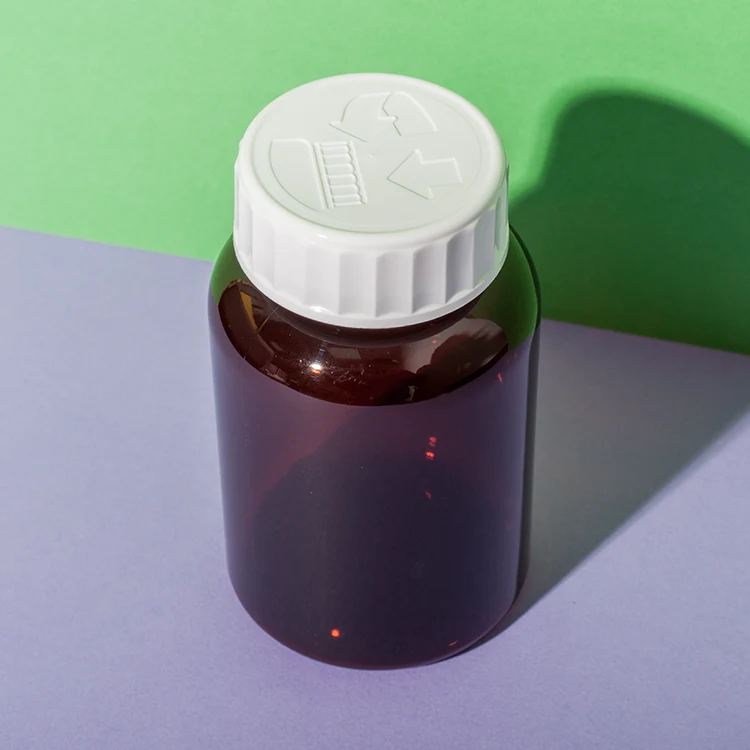 PET Plastic Amber Vitamin C Dark Bottle - vista 5