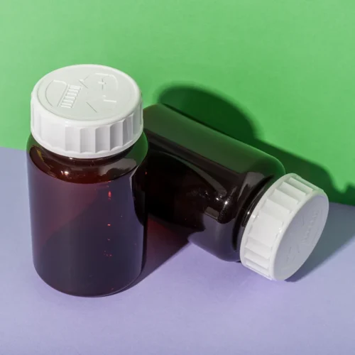 PET Plastic Amber 200cc Vitamin C Bottle - vista 1