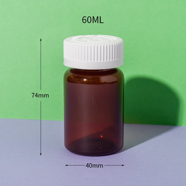 PET Plastic 60cc Vitamin C Bottle - vista 2