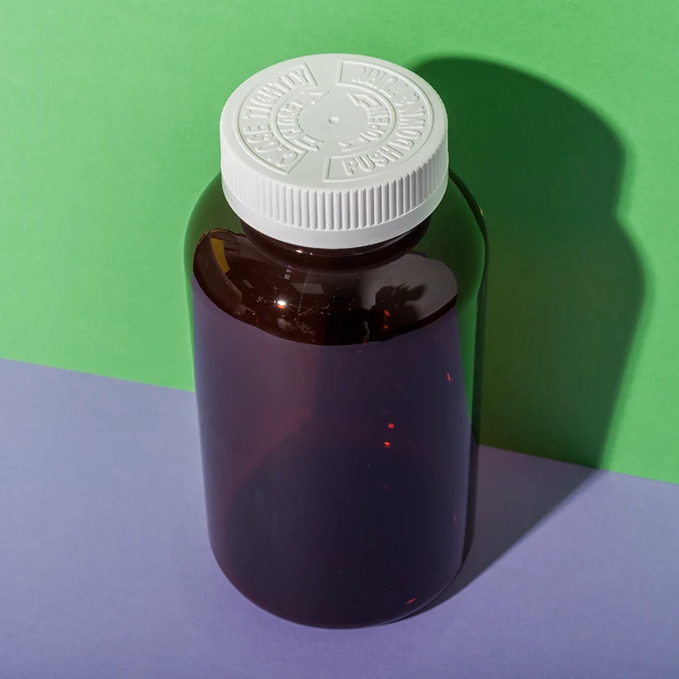 PET Plastic 750cc Amber Vitamin Bottle - vista 5