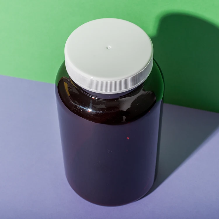 PET Plastic Amber Large Supplement Bottle - vista 6