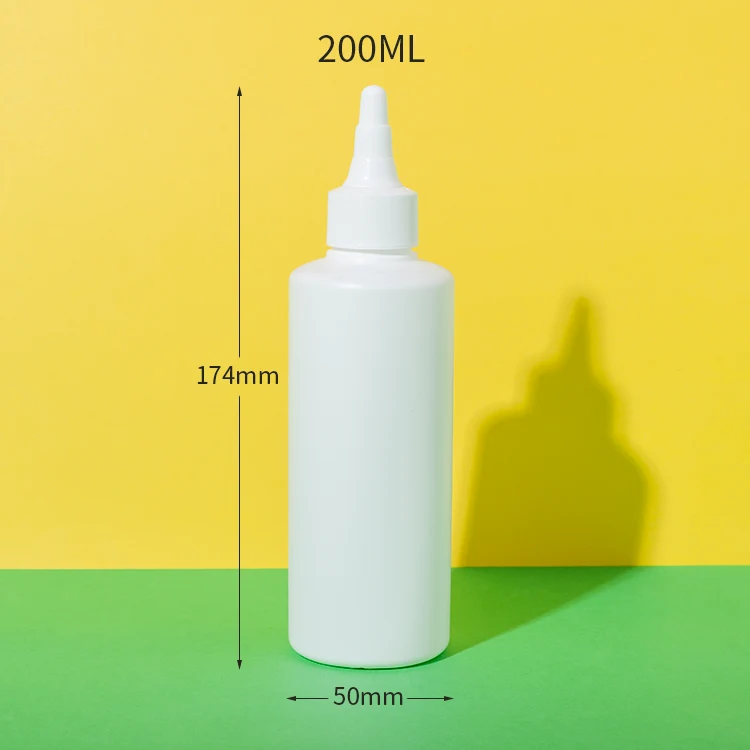 HDPE Plastic 200ML Applicator Bottle for Hair Oil - vista 2