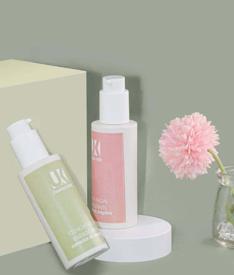 PMU Biodegradable Lotion Bottles 100ml with PP PCR Pump - vista 1