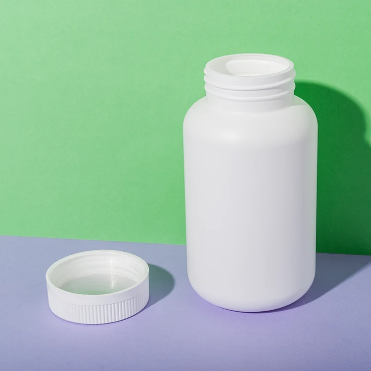 White HDPE Plastic 500cc Sports Nutrition Bottle - vista 3