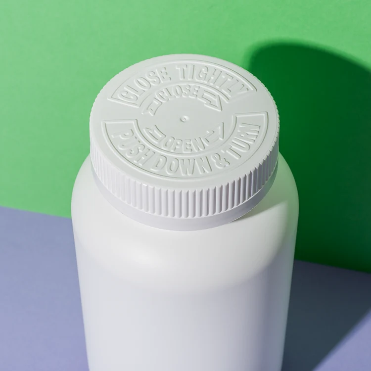 White HDPE Plastic 500cc Sports Nutrition Bottle - vista 6
