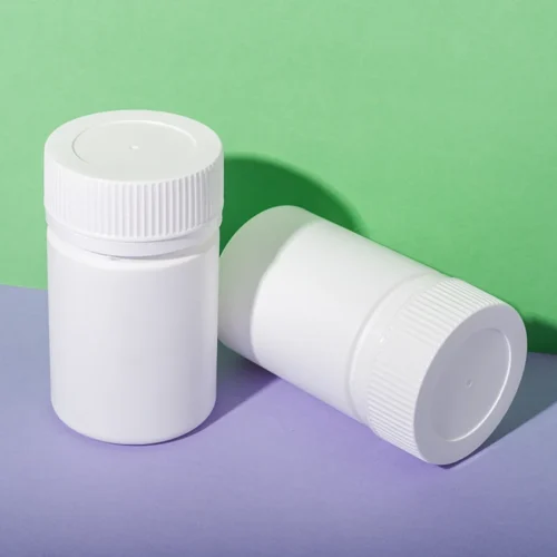 White HDPE Plastic 150cc Packer Bottle for Supplement - vista 1