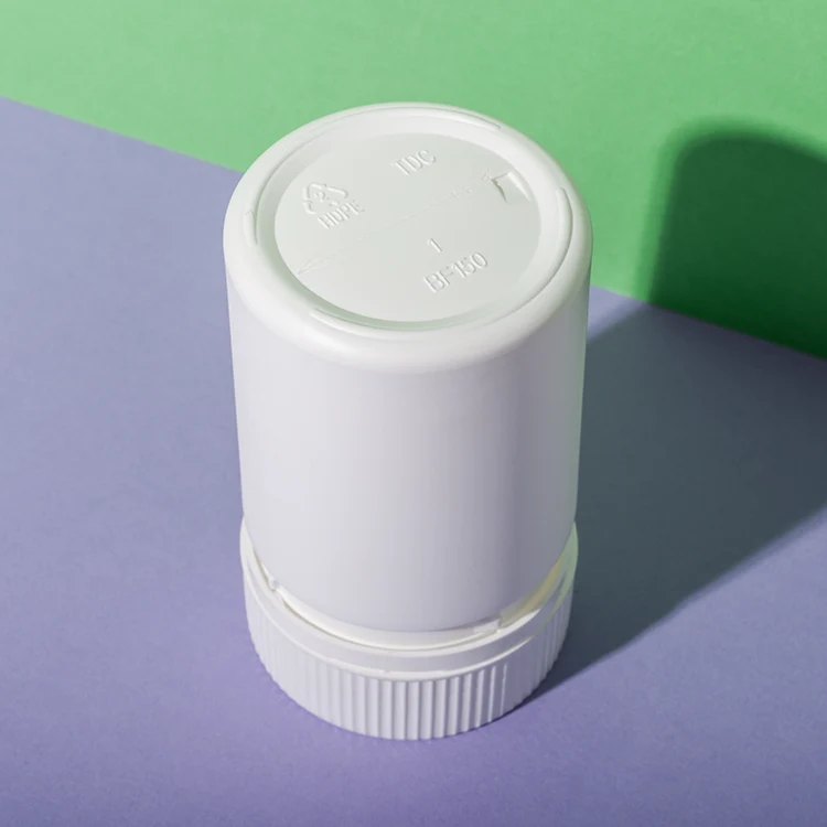 White HDPE Plastic 150cc Packer Bottle for Supplement - vista 3