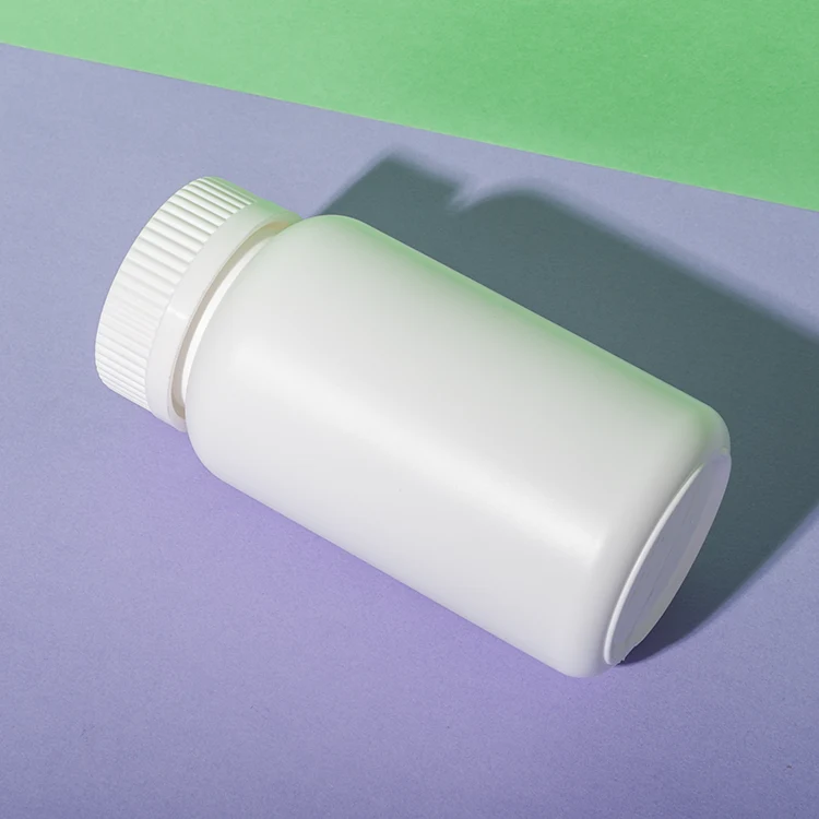White HDPE Plastic 170cc Packer Bottle for Supplement - vista 4