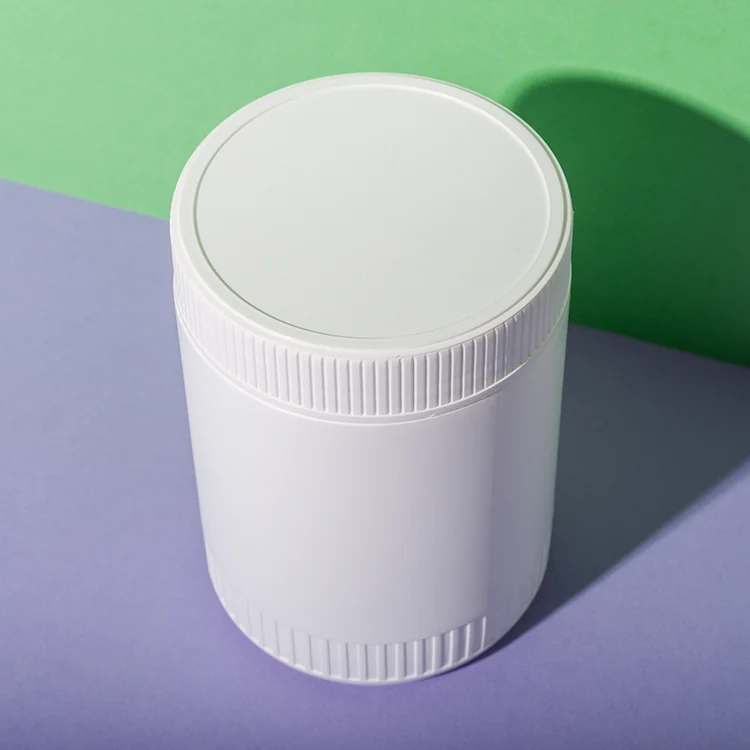White HDPE Plastic 420cc Dietary Supplement Bottle - vista 6
