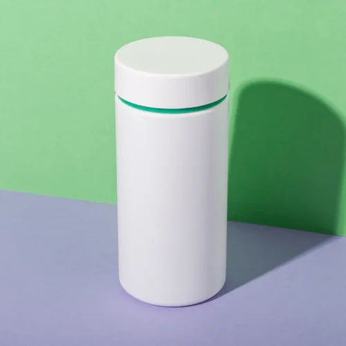 White HDPE Plastic 200cc Vitamin A Bottle - vista 1